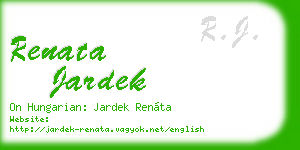 renata jardek business card